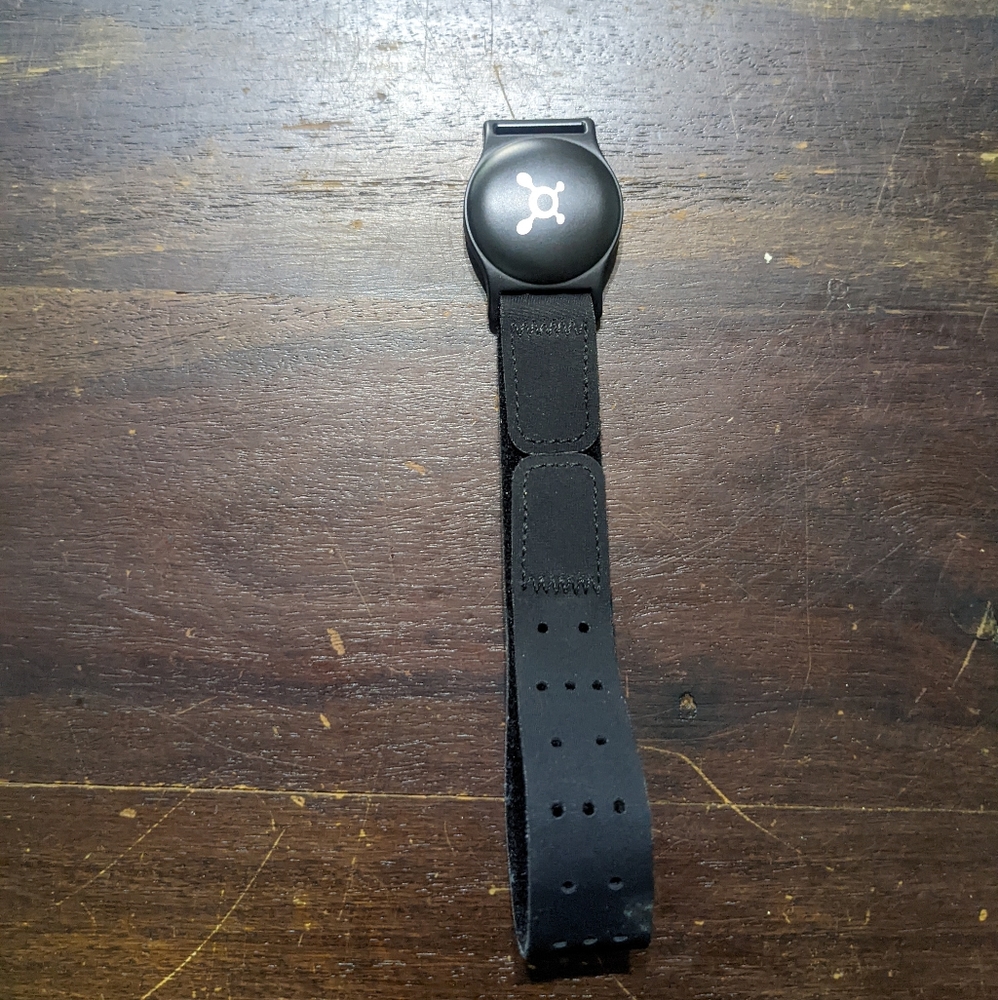 Orangetheory Fitness heart rate monitor.